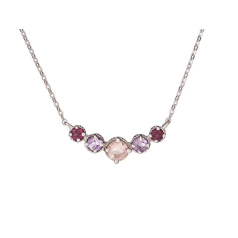 Necklace with multi-colored...