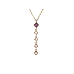 Collar con granate y cuarzo...