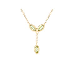 Collana con peridoto verde...