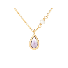 Collier avec améthyste et...
