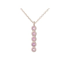 Halsketting met paarse...