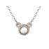 Collana tonda con agata acqua naturale tinta, argento 925, lunghezza 40+5cm