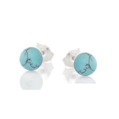 Oorbellen met turquoise...