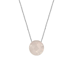 Necklace with round natural...