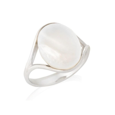 Ring mit naturweißem...