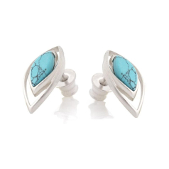 Pendientes con turquesa...