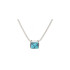 Collier avec turquoise, en argent rhodié 925, longueur 42 + 3 cm