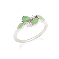 Anillo con aventurina verde...