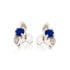 Oorbellen met natuurlijk blauwe lapis lazuli, in gerhodineerd zilver 925