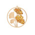 Ginkgo-Dekoration mit Ostsee-Bernstein und Birkenholz