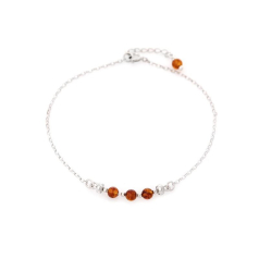 Pulsera con bola de ámbar...