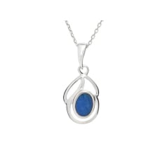 Hanger met doublet blauwe...