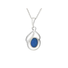 Pendentif avec opale bleue...