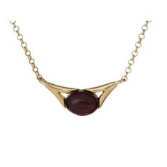Collana con ambra cognac,...