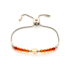 Armband mit Bernsteinkugel...