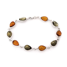 Bracelet with cognac amber...