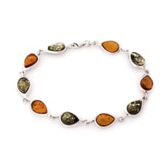 Pulsera con gota de ámbar...