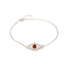 Bracciale Lotus con ambra...
