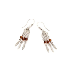 Dreamcatcher earrings with...
