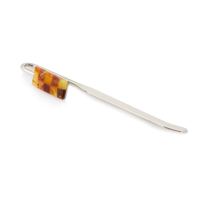Wholesaler of jewelry and accessories - Metal and amber bookmark
